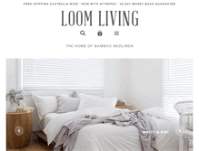 Tablet Screenshot of loomliving.com